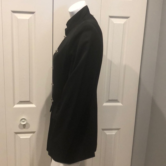 SOLD Vintage black military style jacket - Picture 5 of 6